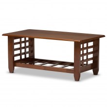 Solid-Rubber-Wood-Coffee-Table-Brown-1